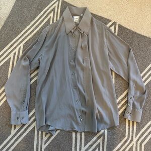 Vintage Italian Silk Men’s Dress Shirt